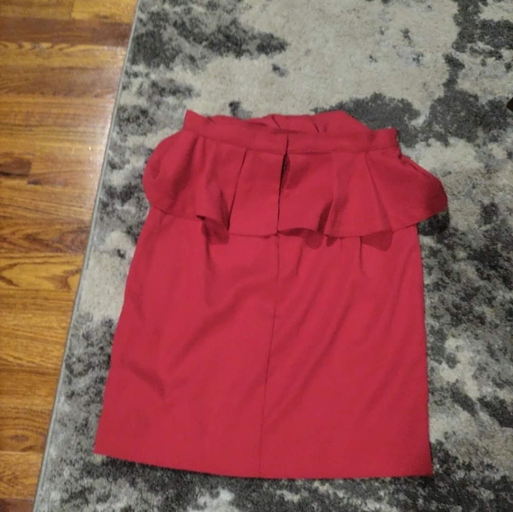 Nicole Miller Atelier Red Skirt 6